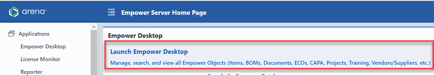 Usage/Launching | Empower Help