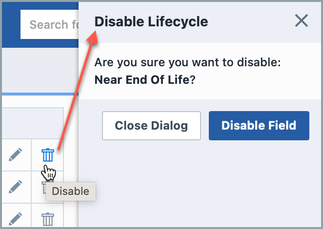 Remove Lifecycle Button and Panel