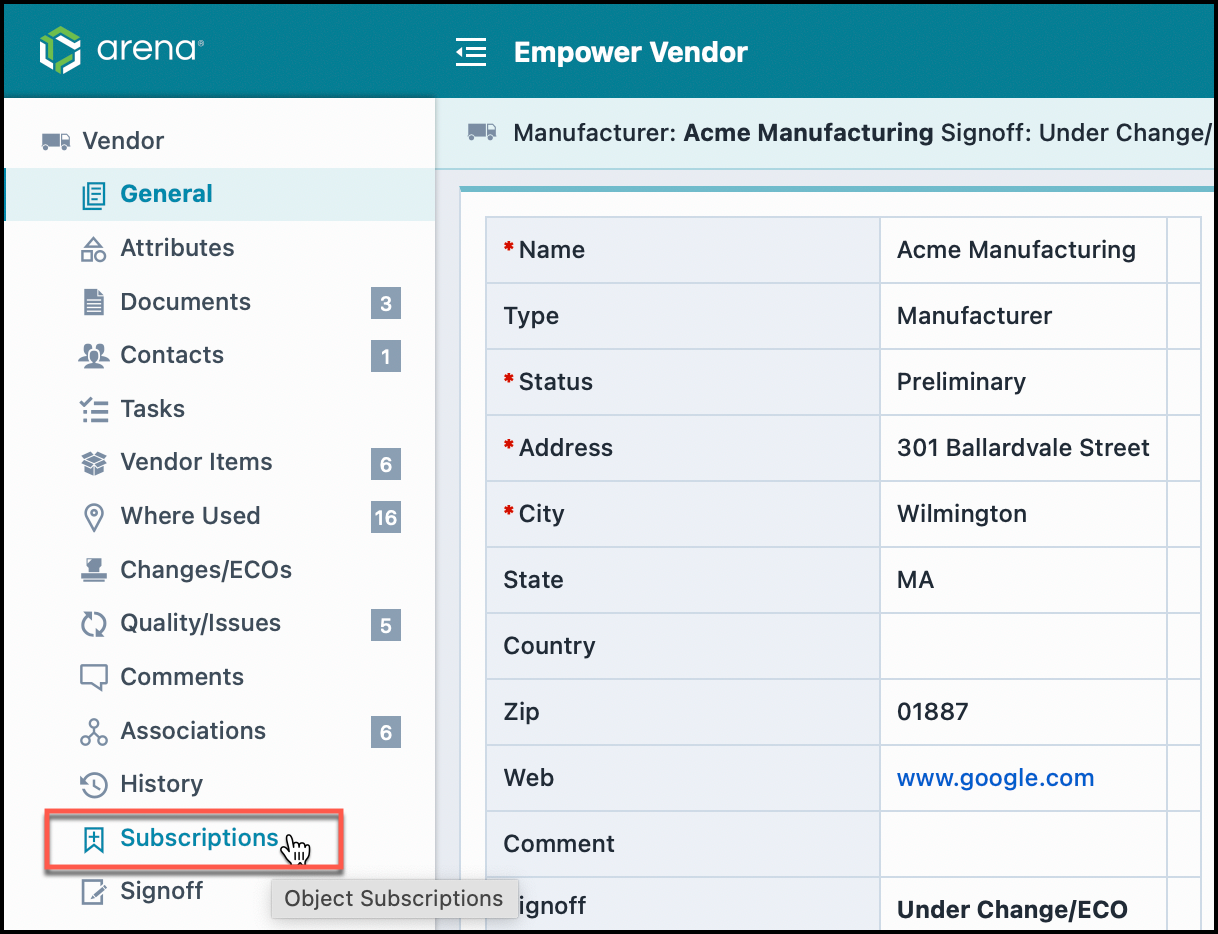 Subscriptions to Vendors | Empower Help