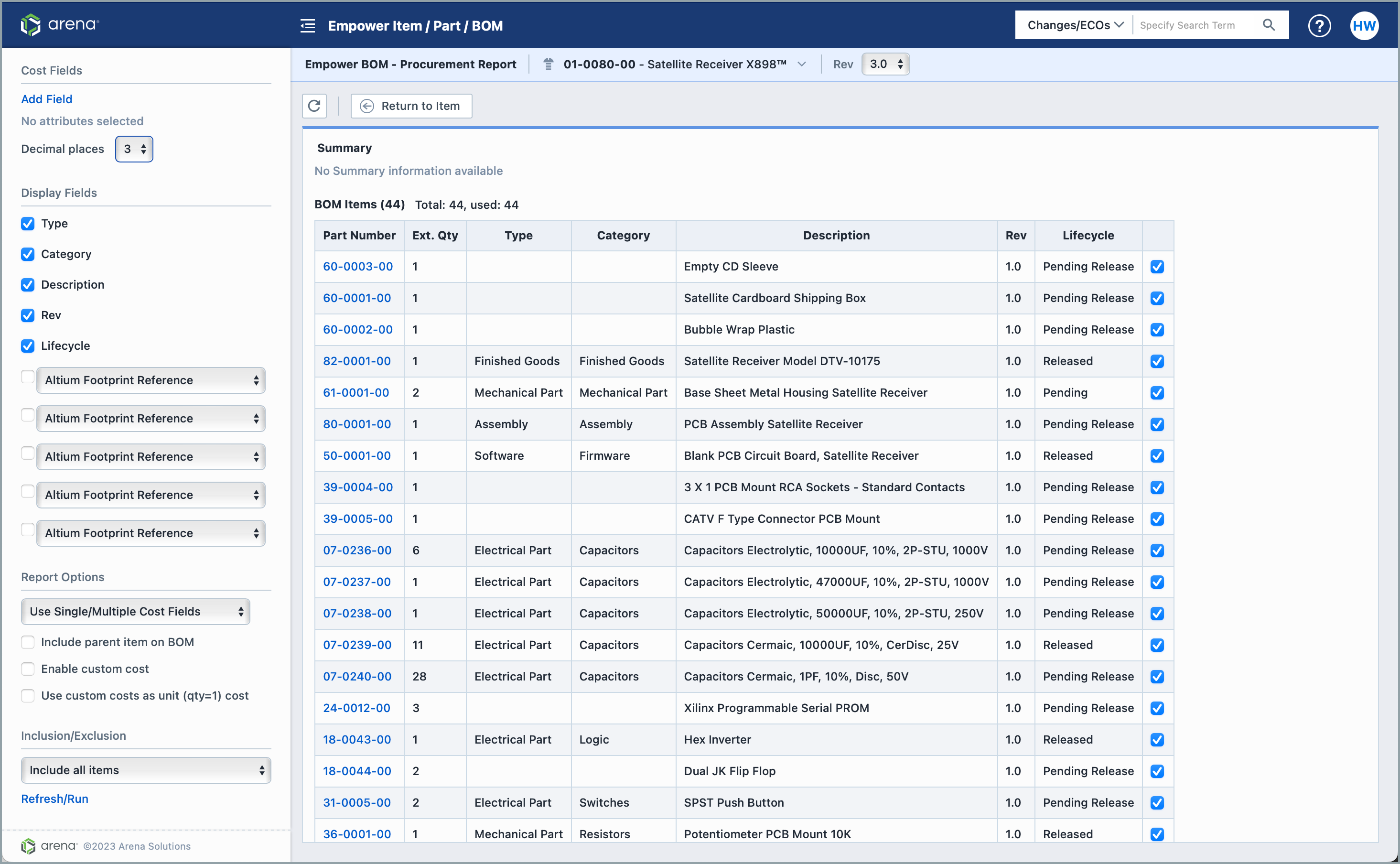 Procurement Report