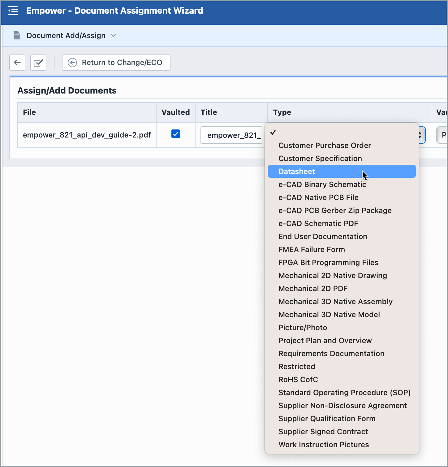Document Types | Empower Help