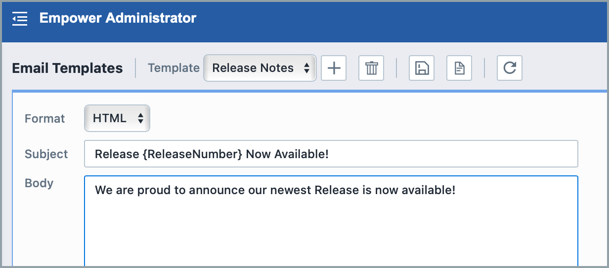 Email Templates | Empower Help
